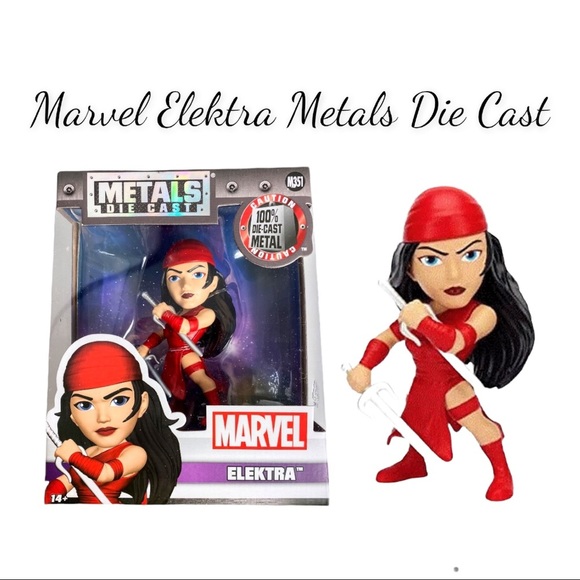 NIB Jada Toys Metals Marvel 4" Classic Figure - Elektra Toy Figure - Picture 1 of 11